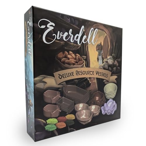 Starling Games Everdell Deluxe Resource Vessels 2nd Edition Themed Containers Card Holders Accessory Pack for Everdell Base Game Expansions Includes 10 Unique Vessels 3 Leaf Card Holders - Image 1