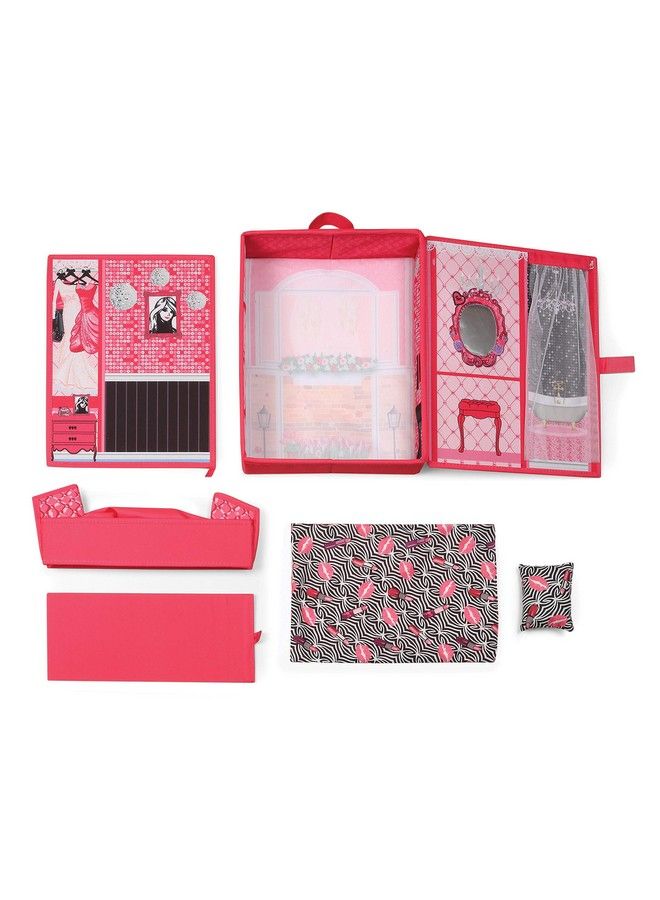 Badger Basket Home & Go Dollhouse Playset Travel & Storage Case With Popup Bed For 12 Inch Fashion Dolls - Image 5
