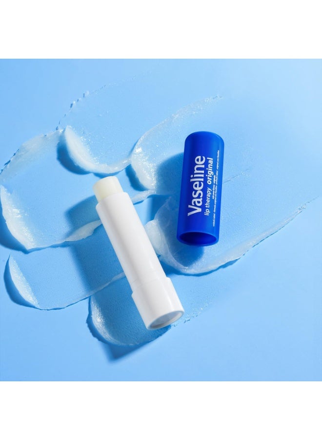 Vaseline Lotion & Lip Therapy Bundle â€“ Healthy Hands Stronger Nails with Keratin Intensive Care Hand Lotion + Original Lip Balm Tube - Image 3