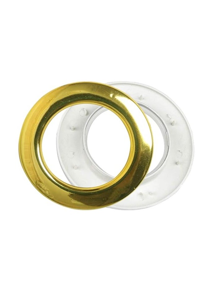 Zeenah Furniture - Curtain Eyelet Rings 100 Pieces Round Grommet Plastic Rings Clips - Image 1