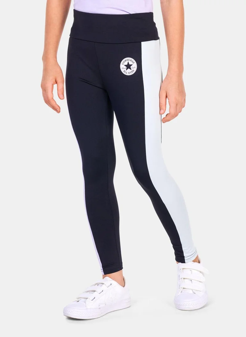 CONVERSE Kids' Blocked High Rise Leggings