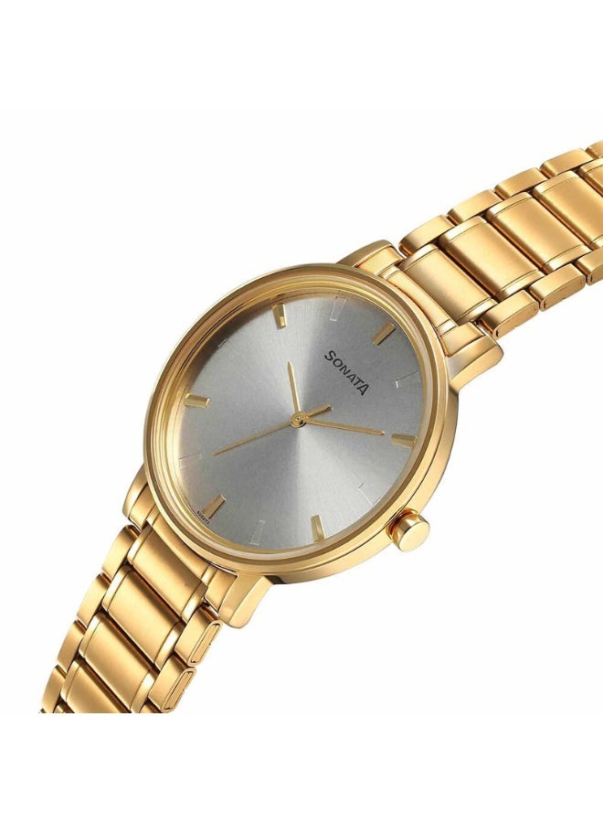 Sonata Utsav 7131YM02 Men’s Watch – Silver Dial, Stainless Steel Bracelet, Quartz - Image 3