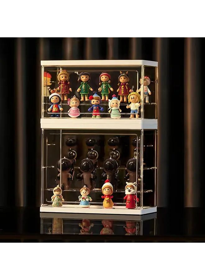 Adjustable Multi-Tiered Display Stand for Collectible Figures Dolls Storage - Image 2