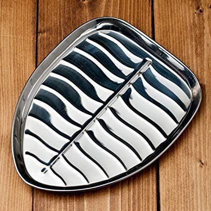 JONTY Heavy Duty Stainless Steel Banana Leaf Shape Dinner Plate Mess Trays for Kids Lunch Camping Events Every Day Use Kitchenware in Various Length Sizes 45 CM - Image 2