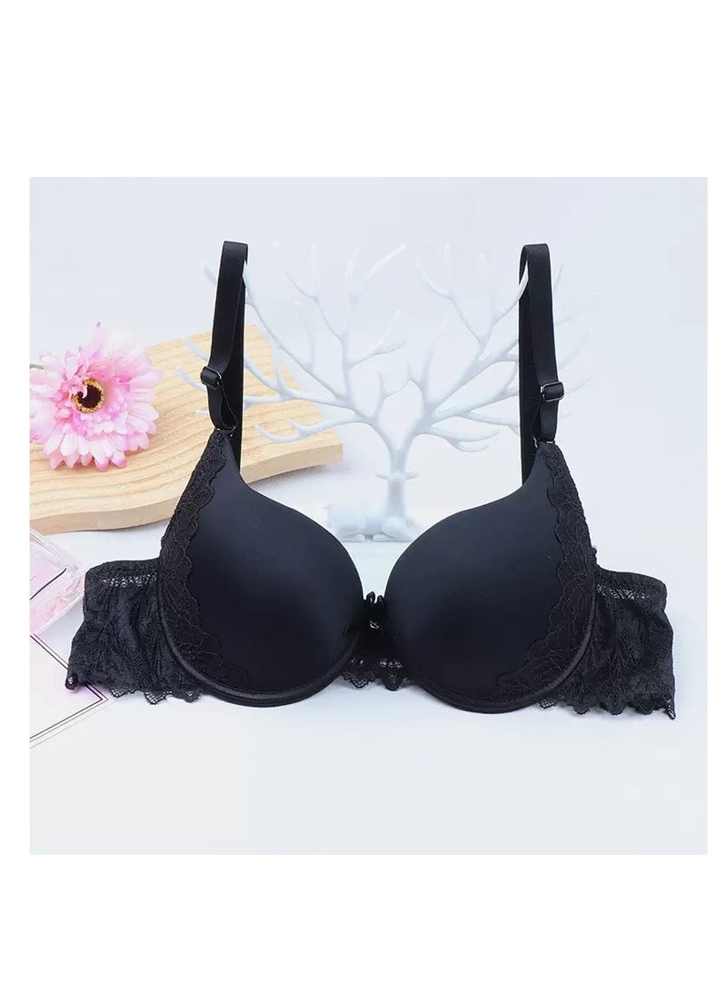 3 Pieces Women Bra Underwire Ladies Pushup Bra Women Daily Bra Everyday Bra - Image 2