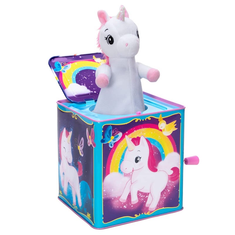 Schylling Pop Glow Unicorn Light Up Jack in The Box - Image 3