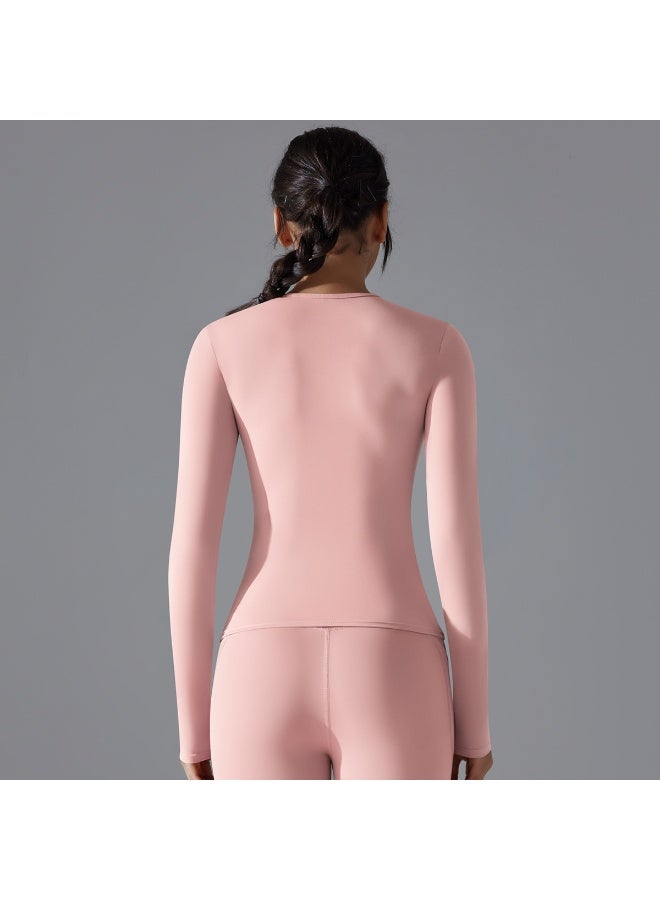 Yoga Shirts For Women Long Sleeve Winter Fitness Running Gym Clothes Workout Dry Fit Breathable High Elastic Sports Top - Image 3