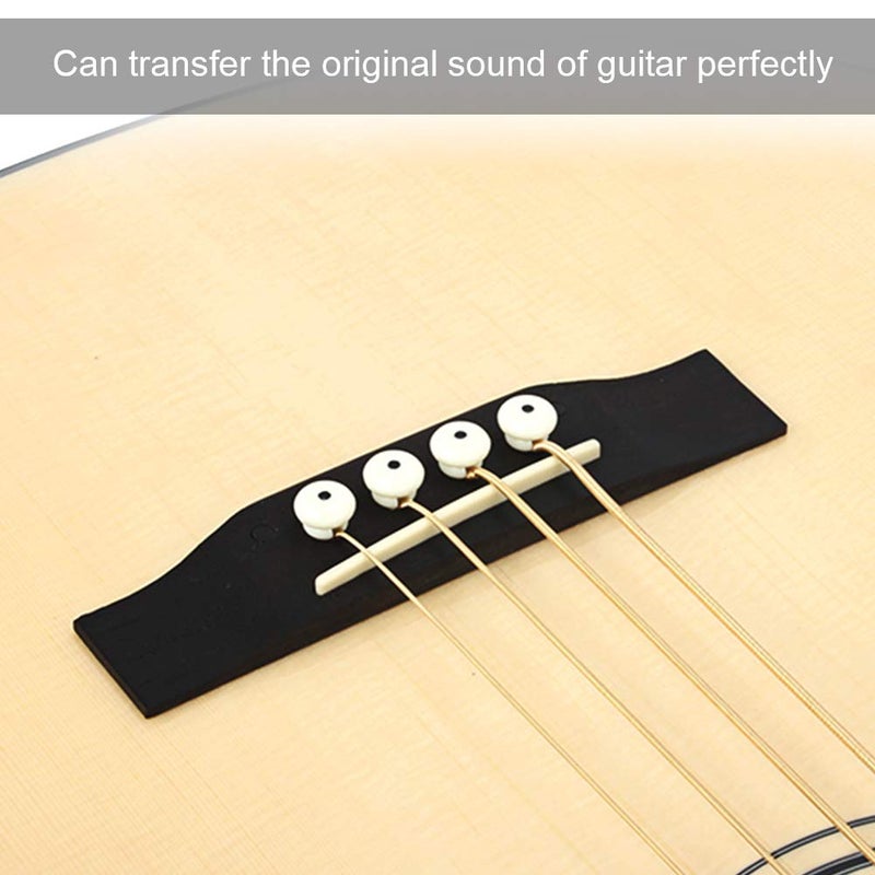 Dilwe 4 Strings Bass Bridge, Rosewood Bridge Saddle and Pins for 4-String Folk Acoustic Bass Accessory Parts Wooden guitar accessories - Image 3