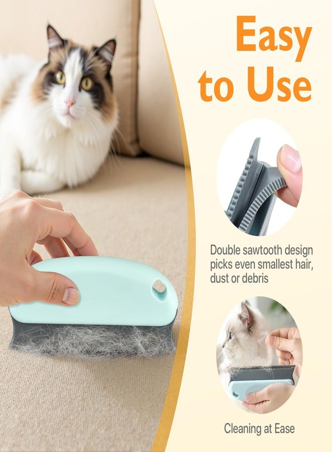 AXEGY Pet Hair Removal Tool 3 Pack Dog Cat Hair Remover Carpet Scraper Rake Fur Removal Brush Lint Remover Shaver for Car Furniture Couch Green - Image 4