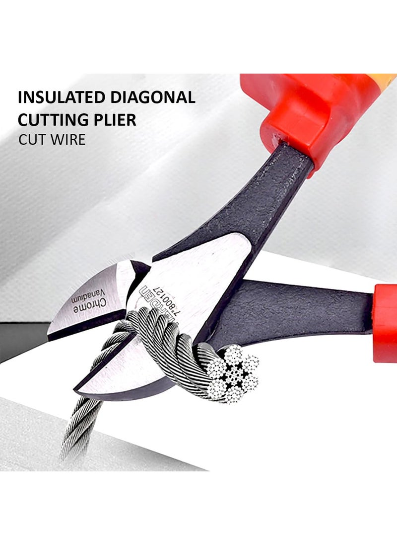 Harden HARDEN 7 Insulated Diagonal Cutting VDE Plier Withstand 1000V 800127  - Image 5
