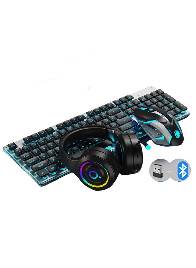 EBMINI Office Keyboard, Mouse, And Headphoe Set