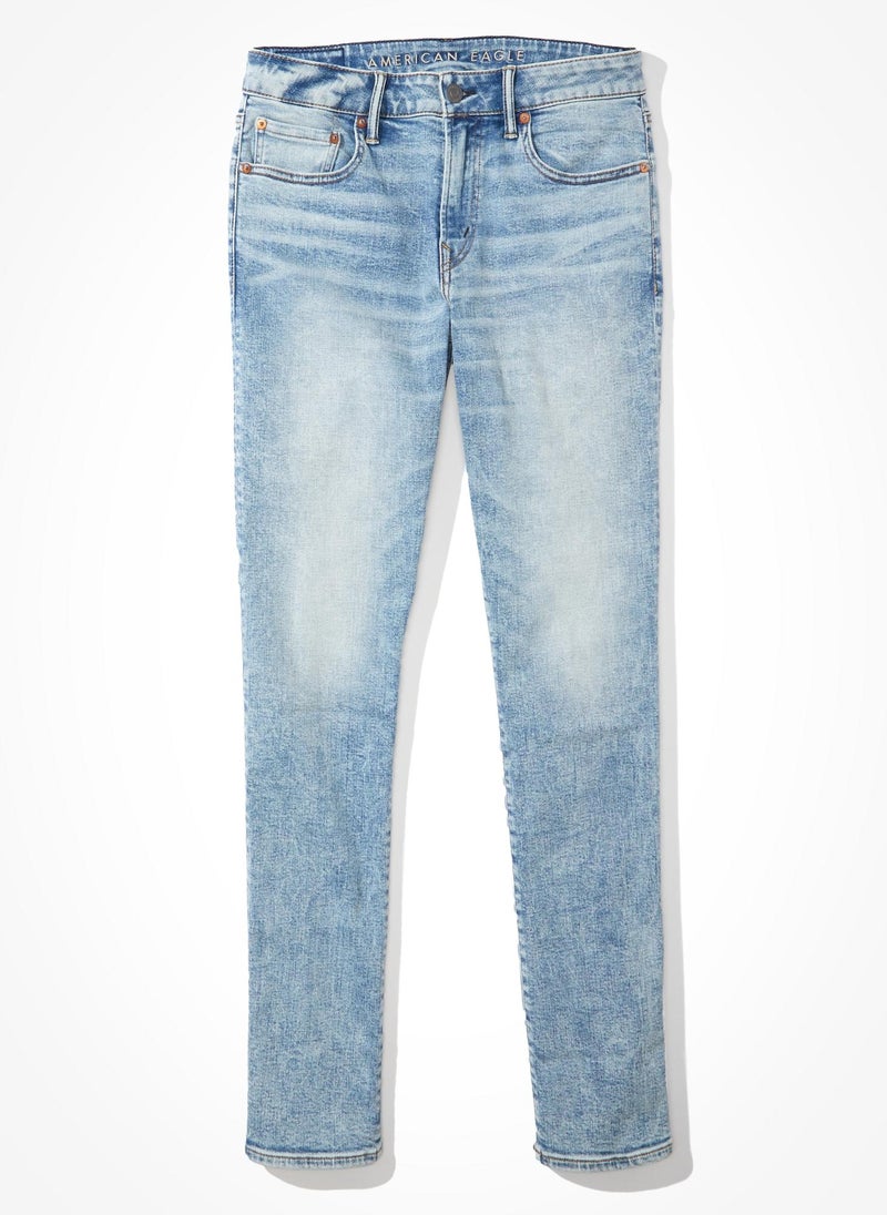 American Eagle Light Wash Slim Fit Jeans  - Image 4