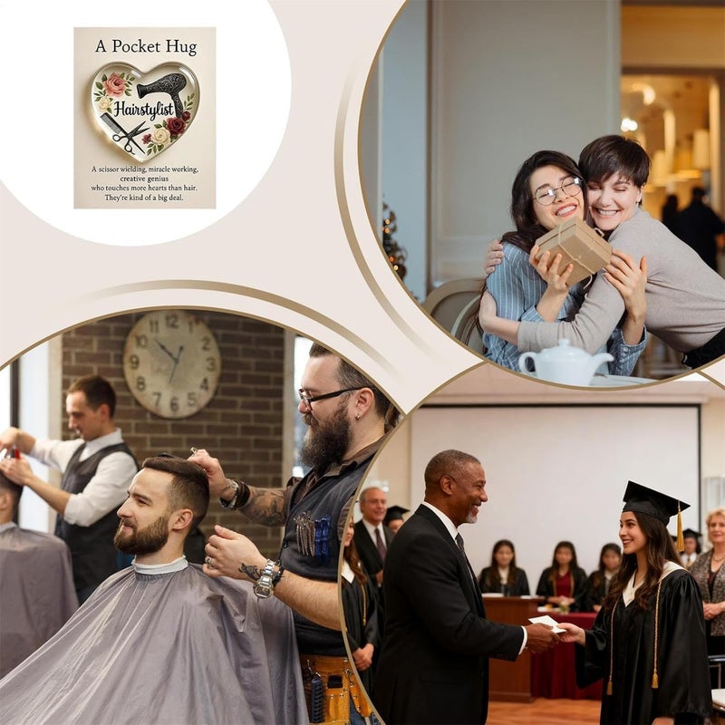 بطاقة هدايا أكريليكية على شكل قلب، تصاميم فريدة للاحتفالات بالأعياد الميلادية والزفاف والذكرى السنوية، مصنوعة من مواد متينة – اللون الأحمر – 2 قطع - Image 2