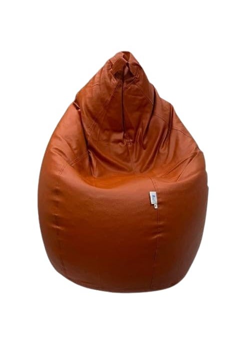 OHSTORE OHSTORE Premium Bean Bag Chair Ultra Comfortable Durable Faux Leather Cover Lightweight Ergonomic Lounge Seat for Home Office Gaming Relaxation TanXLBB  - Image 1