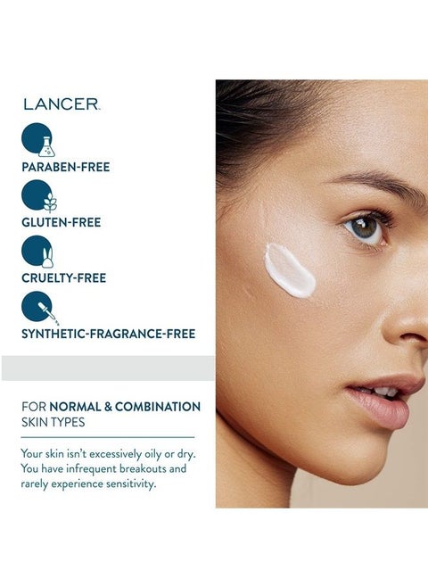 Lancer Skincare Polish and Glow 3-Piece Set with The Method: Polish, Cleanse, and Nourish for Normal or Combination Skin