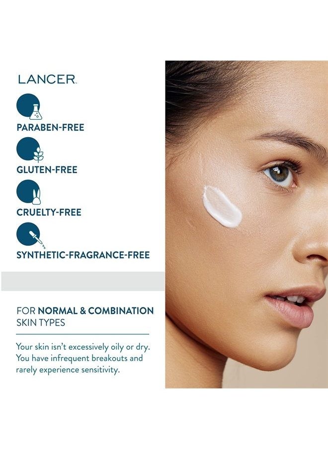 Lancer Skincare Polish and Glow 3-Piece Set with The Method: Polish, Cleanse, and Nourish for Normal or Combination Skin