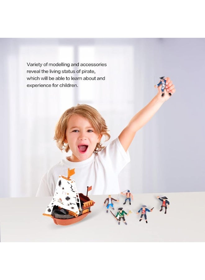 PowerTRC PowerTRC Pirate Action Figures with Pirates, Sea Monsters, Boats, Treasure Chests, Cannons and Figurines Playset for Kids  - Image 3
