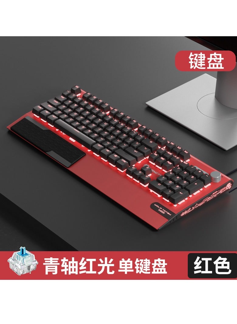 Oregon Langtu K1000 Gaming Mechanical Keyboard Mouse Headset Set Green Black Red Axis E-Sports Customized Handheld Computer Color: Red Green Axis - Image 2