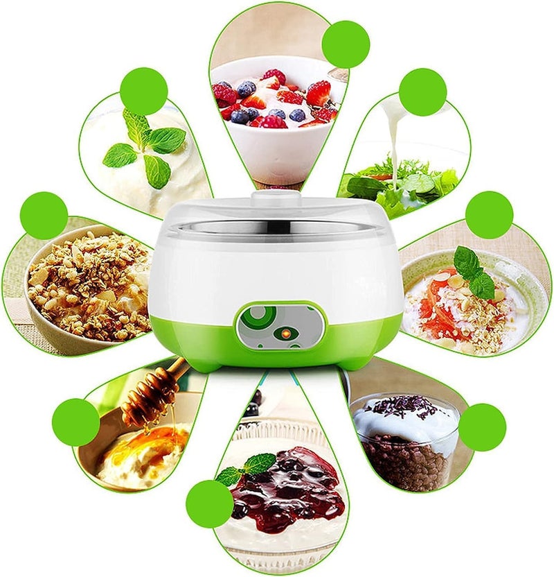 VANITYA Yogurt Maker Machine, Stainless Steel Liner Automatic Digital Yogurt Maker Machine, Electric Curd Maker Machine for Home Kitchen, Stainless Steel Inner DIY Yoghourt Dahi Maker Container 900ml - Image 5