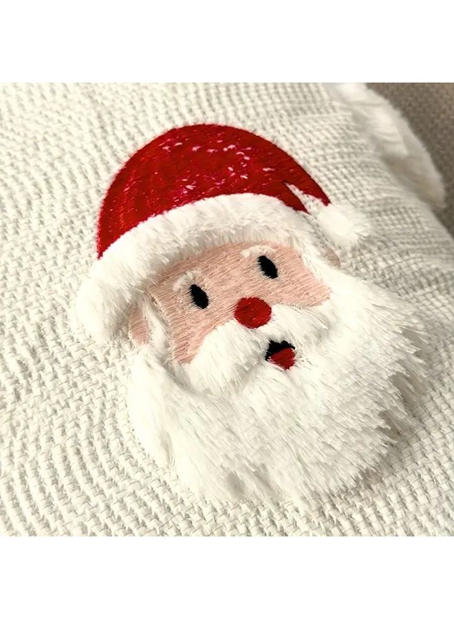 Nordic Santa Hug Pillowcase 18x18 Inch Plush Christmas Cushion Cover - Image 4