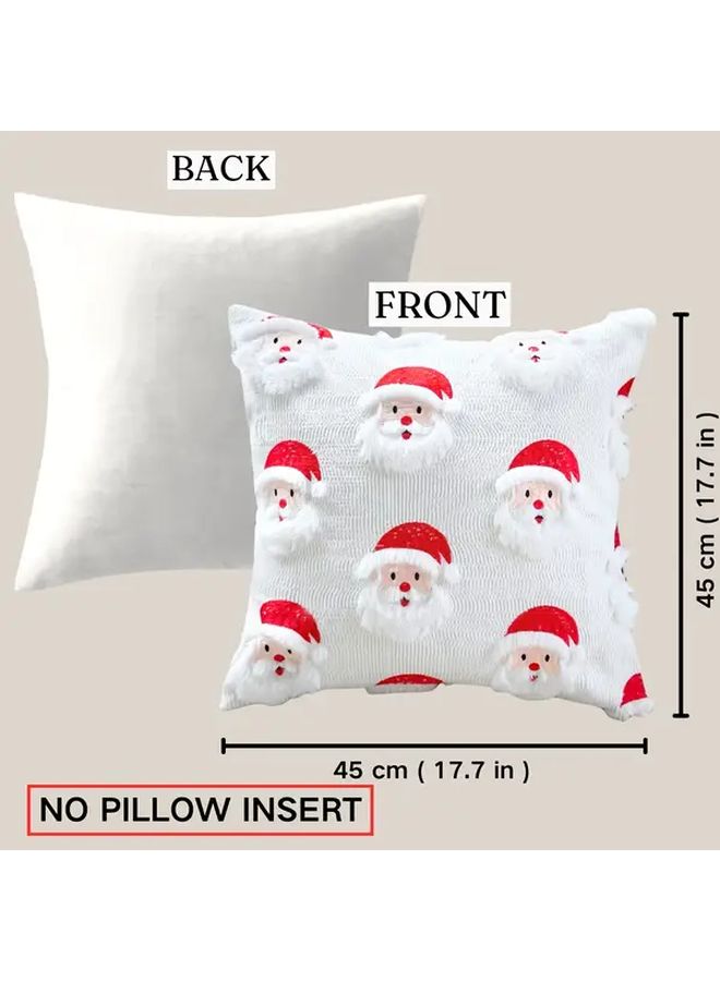 Nordic Santa Hug Pillowcase 18x18 Inch Plush Christmas Cushion Cover - Image 3
