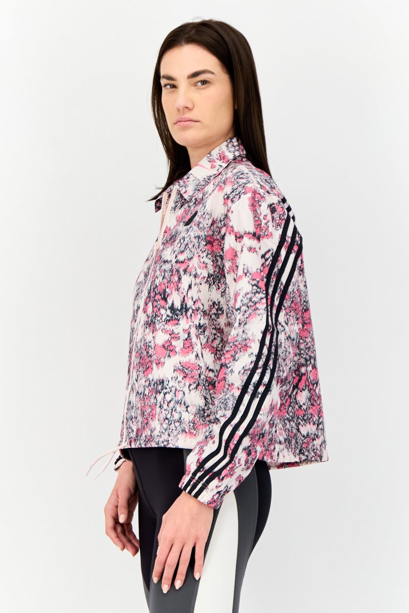 Adidas Women Sportswear Fit Long Sleeve Outdoor Jacket, Multicolor - Image 2