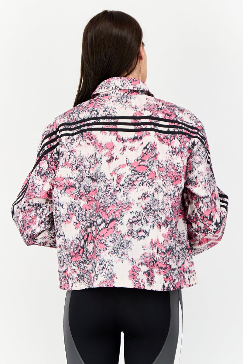 Adidas Women Sportswear Fit Long Sleeve Outdoor Jacket, Multicolor - Image 3