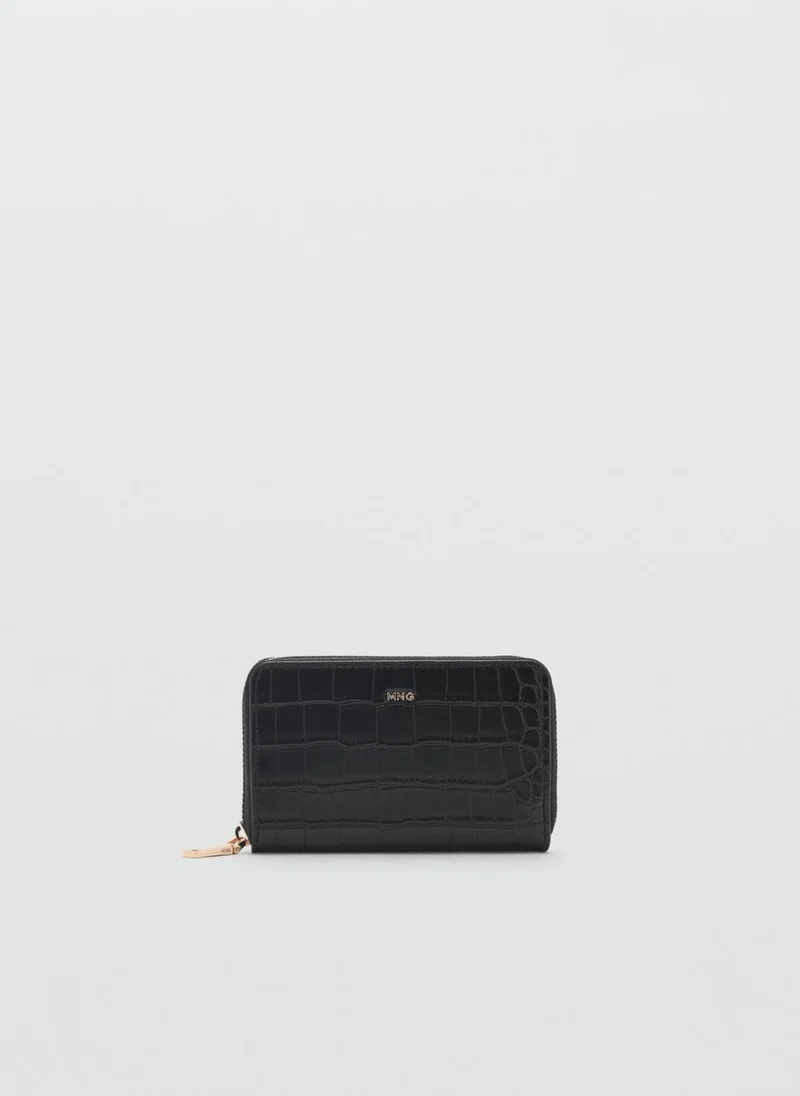 MANGO Coco Leather Effect Wallet