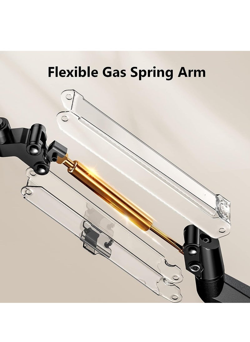 Single Monitor Mount Gas Spring Monitor Arm Desk Mount Fully Adjustable Fits 13 to 32 inch Monitors Weight Capacity up to 9kg  - Image 2
