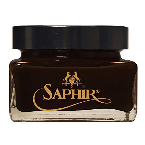 Saphir Medaille d'OR Cordovan Dark Brown Shoe Cream 75ml Jar - Image 1