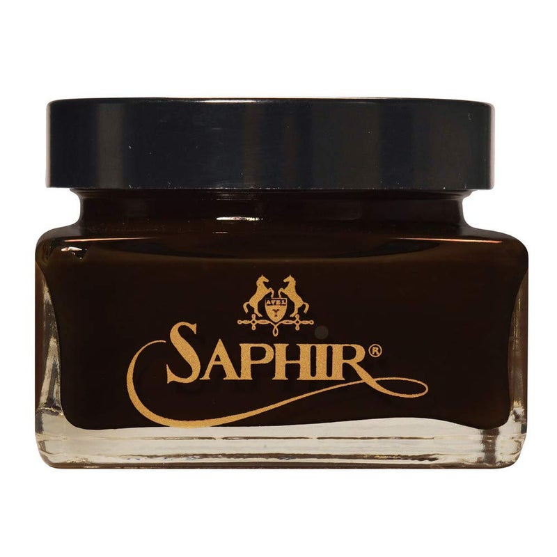 Saphir Medaille d'OR Cordovan Dark Brown Shoe Cream 75ml Jar - Image 4