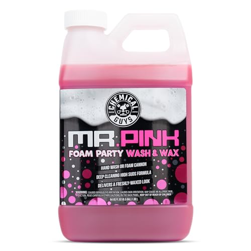 Chemical Guys CWS22164 Mr. Pink Foam Party Wash & Wax (Works with Foam Cannons, Foam Guns or Bucket Washes) Safe for Cars, Trucks, SUVS, Motorcycles, RVs & More, (64 fl oz) Tangerine Scent - Image 1