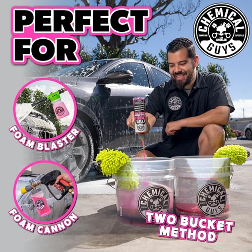 Chemical Guys CWS22164 Mr. Pink Foam Party Wash & Wax (Works with Foam Cannons, Foam Guns or Bucket Washes) Safe for Cars, Trucks, SUVS, Motorcycles, RVs & More, (64 fl oz) Tangerine Scent - Image 5