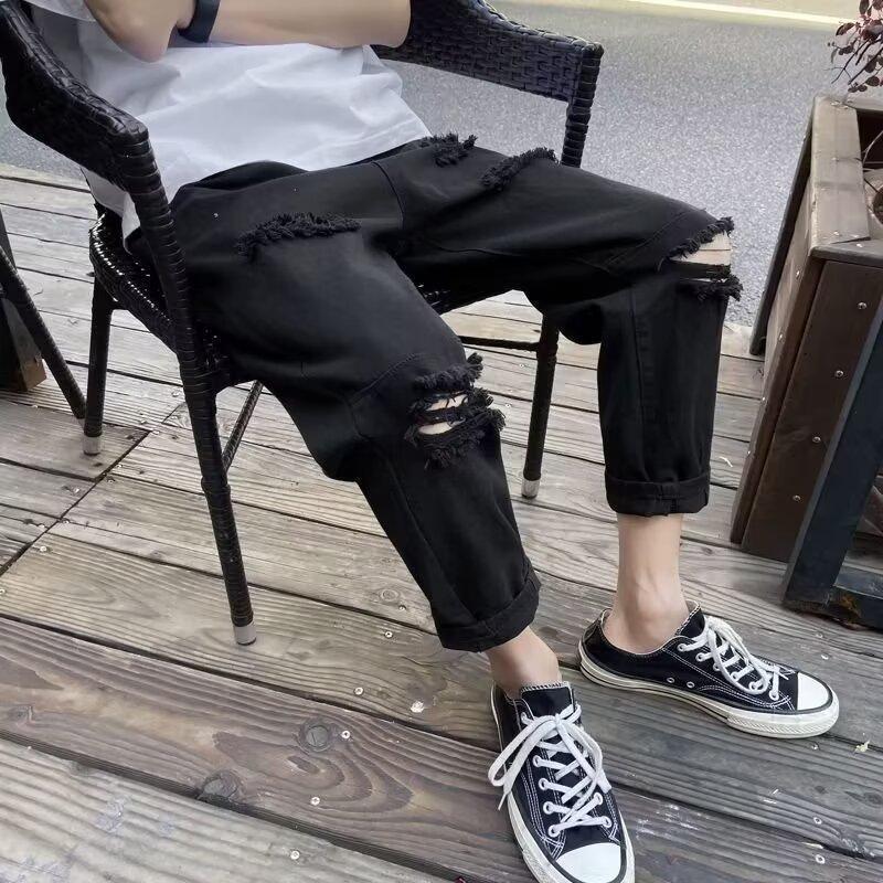 Unisex Classic Denim Jeans Loose Fit Daily Outdoor Wear - Image 1