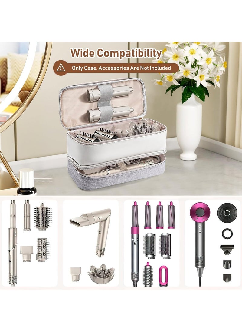 General - Hair Dryer Travel Carrying Case - Double storage bag for hair tools, compatible with Shark Flexstyle, Dyson Airwrap and Revlon hair dryers, portable and protective - Image 1