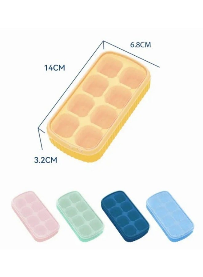 wowofa 8 Grid Ice Cube Mold Square Tray Food Grade Silicone Soft Bottom DIY Ice Blocks Maker Box Model Reusable Tool Pub Wine Summer - Image 5