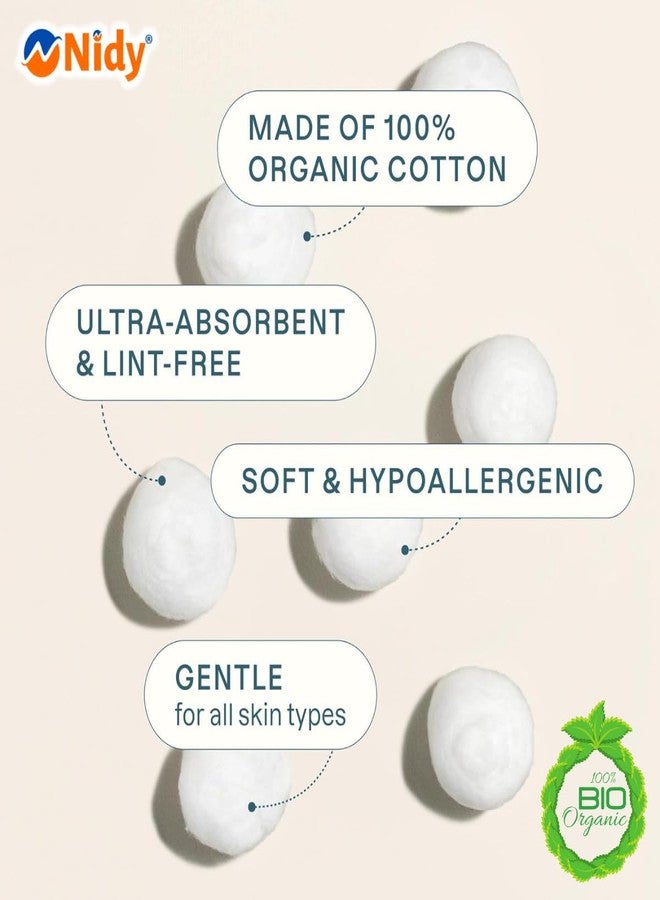 NIDY® 100% Pure White Cotton Balls | Natural, Hygienic, Soft & Absorbent Cotton for Baby Care, Makeup, Skincare, First Aid & Household (100 pcs in Reusable Airtight Jar) - Image 5