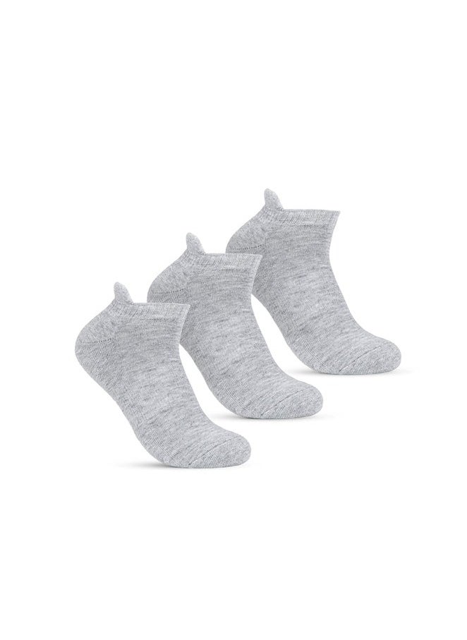 STITCH STITCH Women's Pack of 3 Half Terry High Ankle Socks 