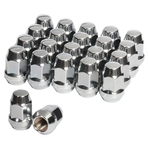 TAGMORE M12X15 Lug Nuts 20pcs Wheel Nut Set Compatible with Buick Dodge Chrysler Ford GMC Cadillac ChevroletChevy Lincoln Toyota Hyundai Pontiac - Image 1