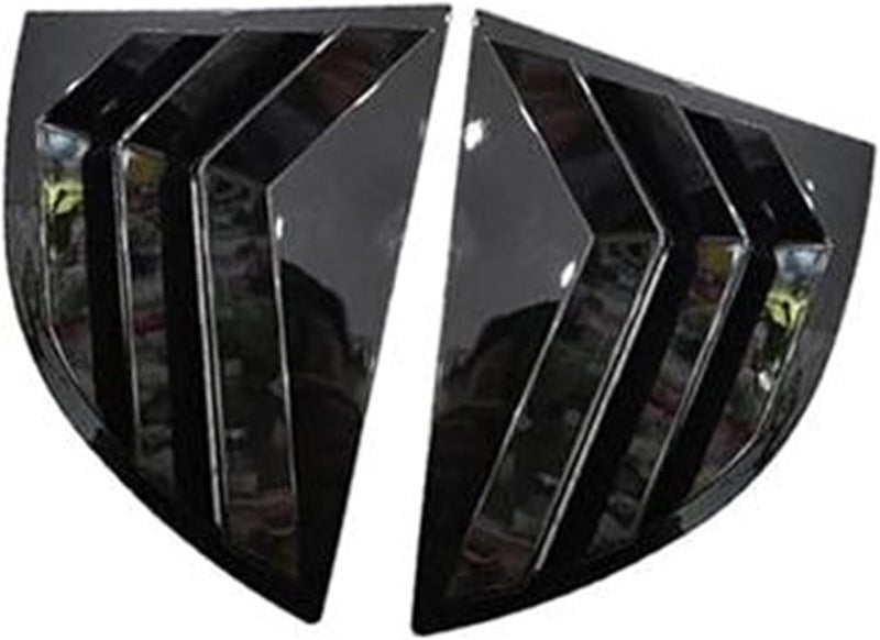 QASULER Car Rear Louver Window Cover Sticker for Civic 2006-2010