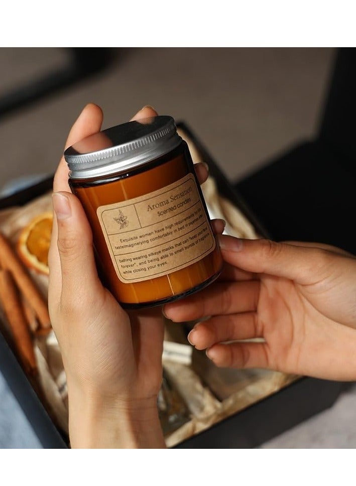 ARNOTEC Luxury Candle Gift Set - English Pear & Freesia Scented Candles and Reed Diffuser, Natural Aromatherapy Set with Bubble Candle, Jar Candle, Dried Botanicals – Perfect for Birthday, Housewarming, Father's Day, Christmas  - Image 5