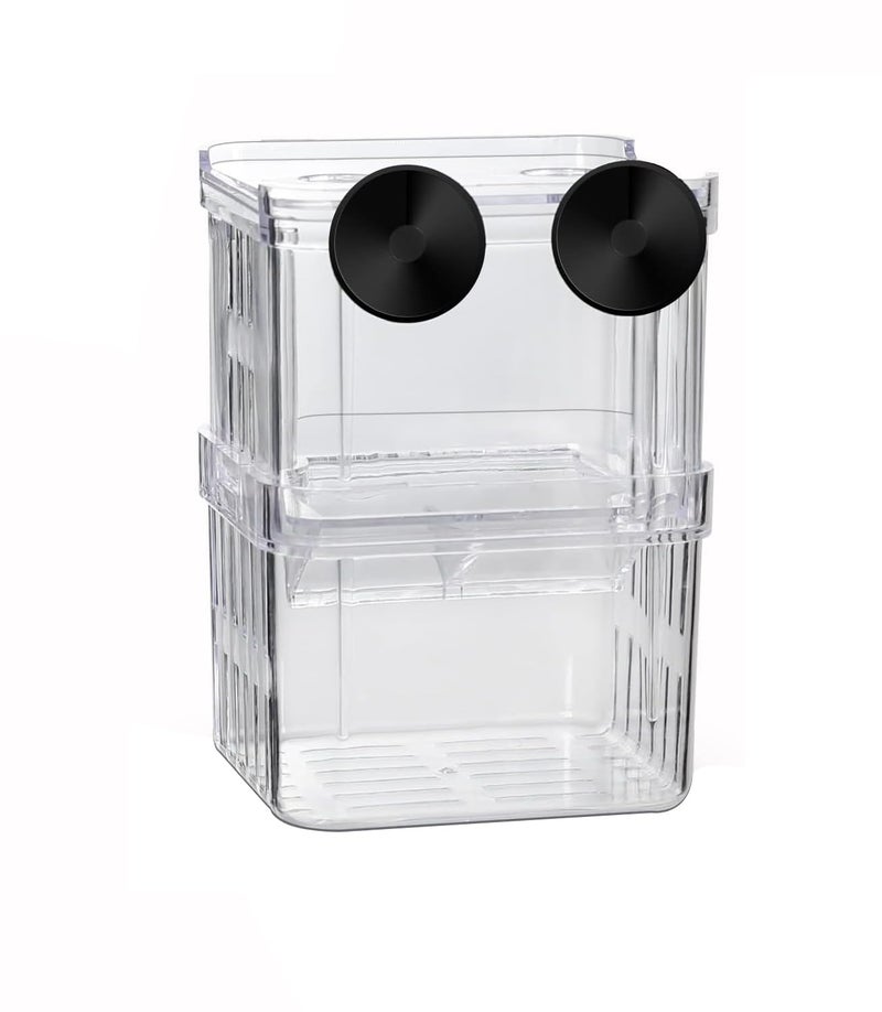 Breeding Box for Fish Tank, Aquarium Hatchery Incubator Breeder Box, Isolation Divider Hatching Boxes for Small Baby Fishes Shrimp Clownfish and Guppy.