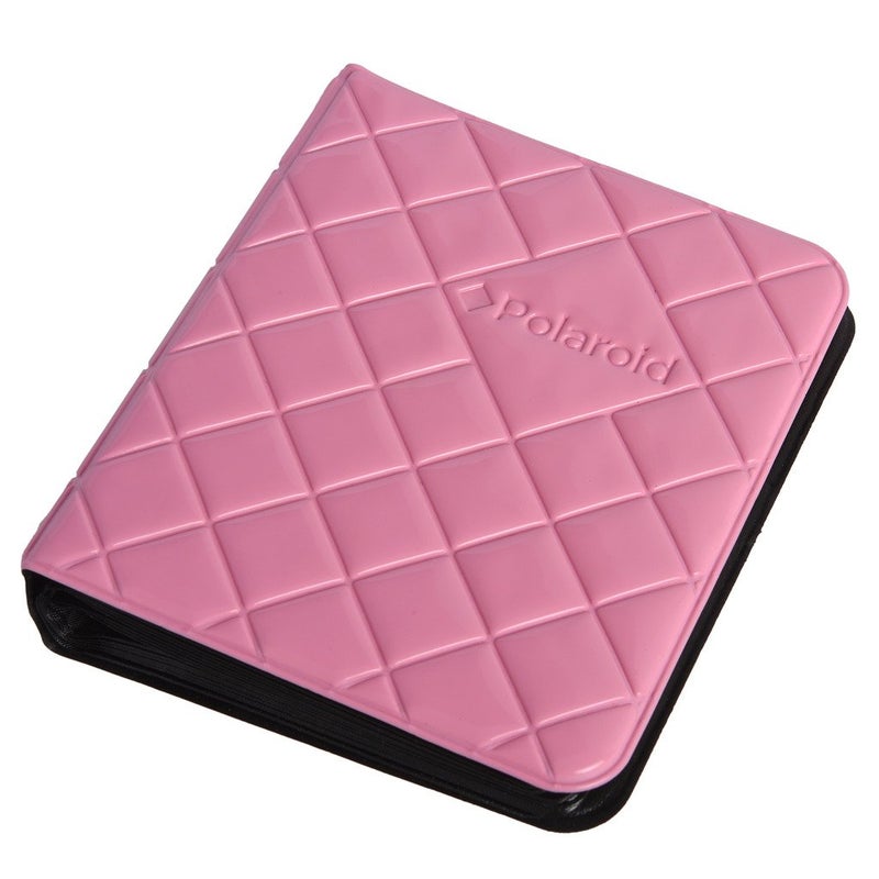 Polaroid 64-Pocket Photo Album w/Sleek Quilted Cover, Pink - Image 2