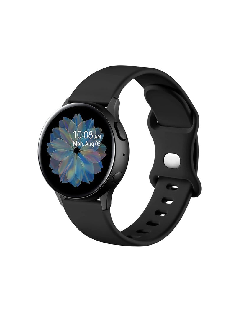 Strap Silicone Band 20MM For Samsung Gear Sport/Samung Watch 4/Watch 5 /Watch 5 Pro /S2 classic/active 2 40mm 44mm/Amazfit GTS 3/ GTS 4/4 Mini/Bip 3/Pro/GTS 2 mini/GTS 2e/Bip U/U Pro - Image 1