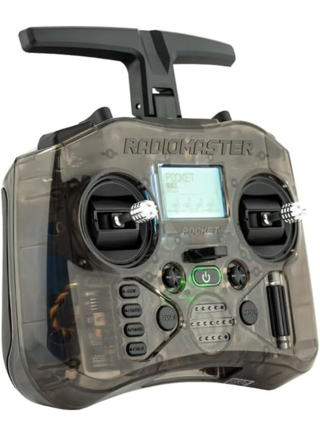 RadioMaster Pocket Portable Remote Controller Hall Gimbal EdgeTX Built in LED Light Mode 2 (Charcoal, CC2500) - Image 2