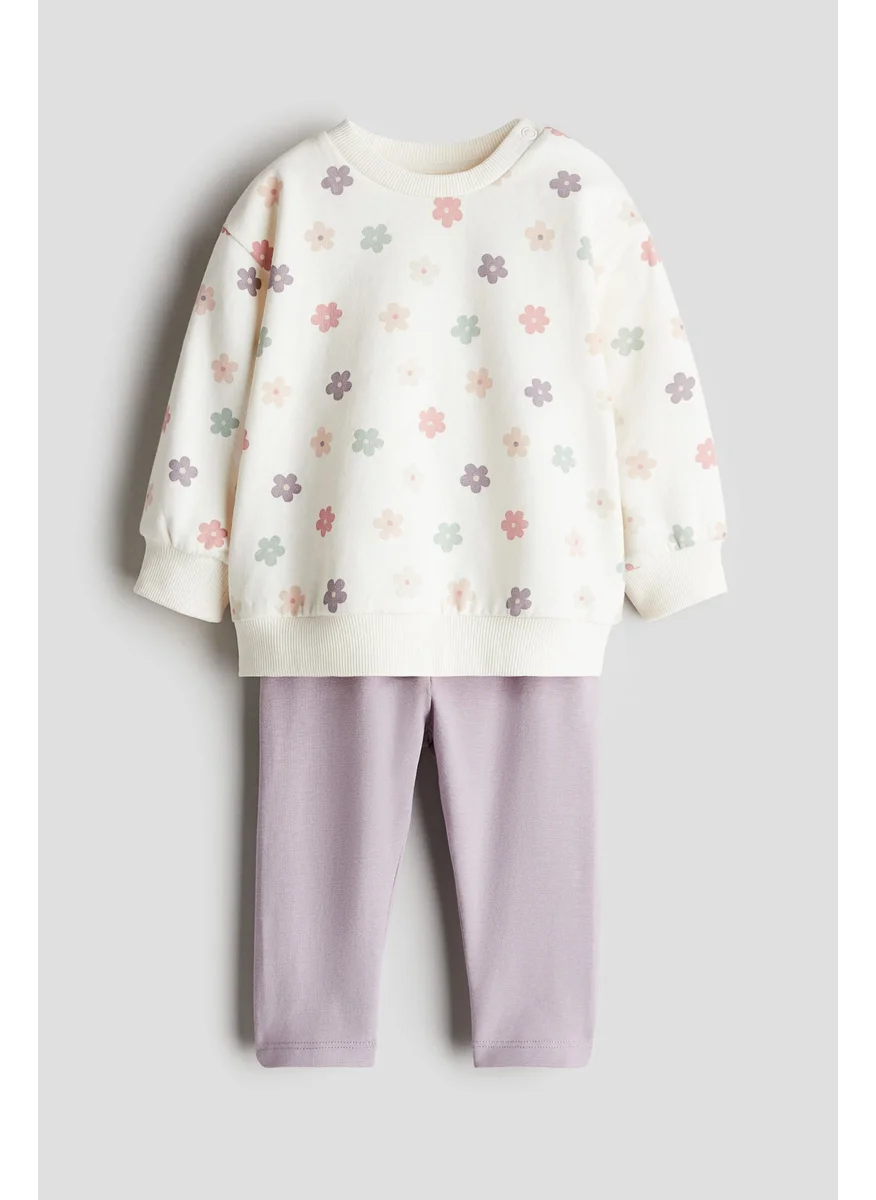 H&M 2-Piece Sweatshirt And Leggings Set