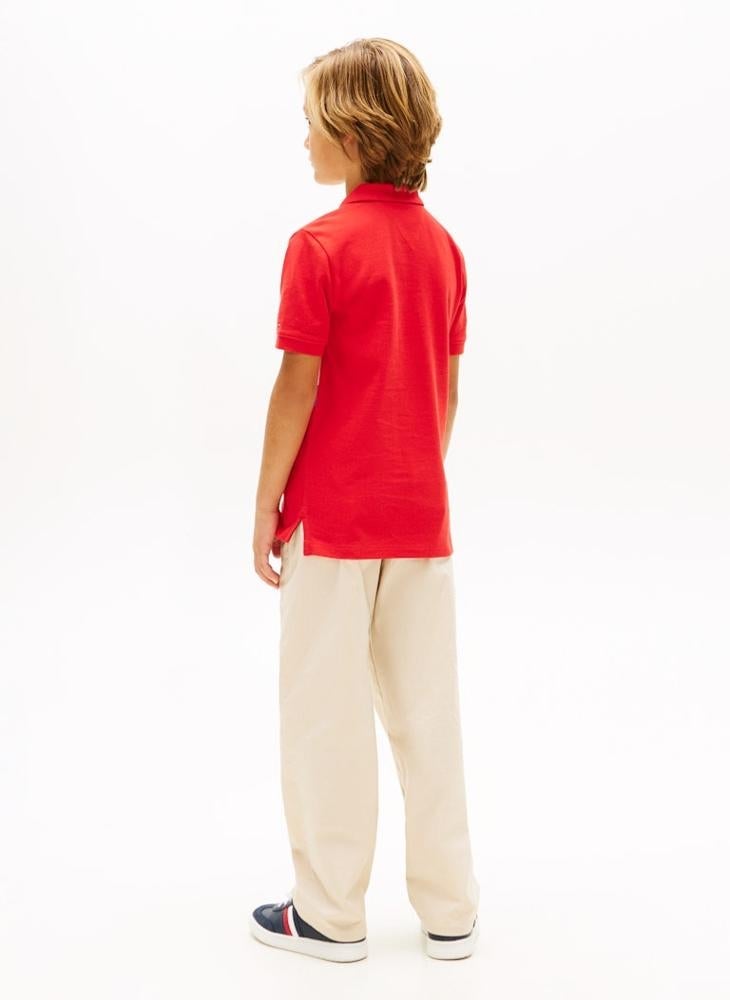 TOMMY HILFIGER Regular Fit Colour-Blocked Pique Polo Shirt - Image 2