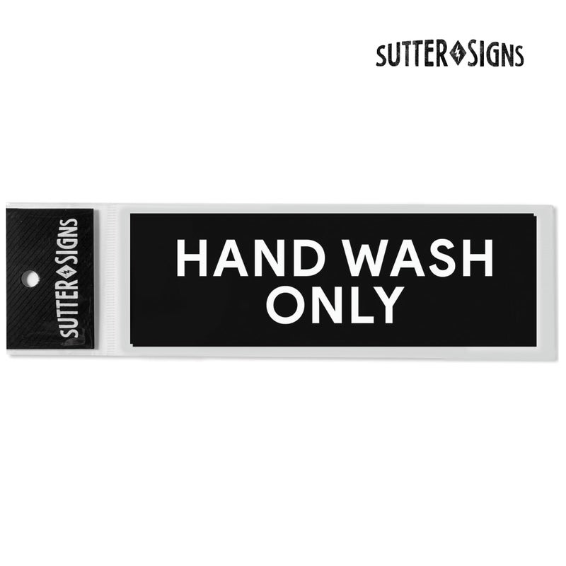 Sutter Signs Hand Wash Only Sticker Signs | Workplace Hygiene Reminder for Restaurants, Commercial Kitchens, Hospitals, Clinics, and Medical Facilities (Pack of 2) - Image 3
