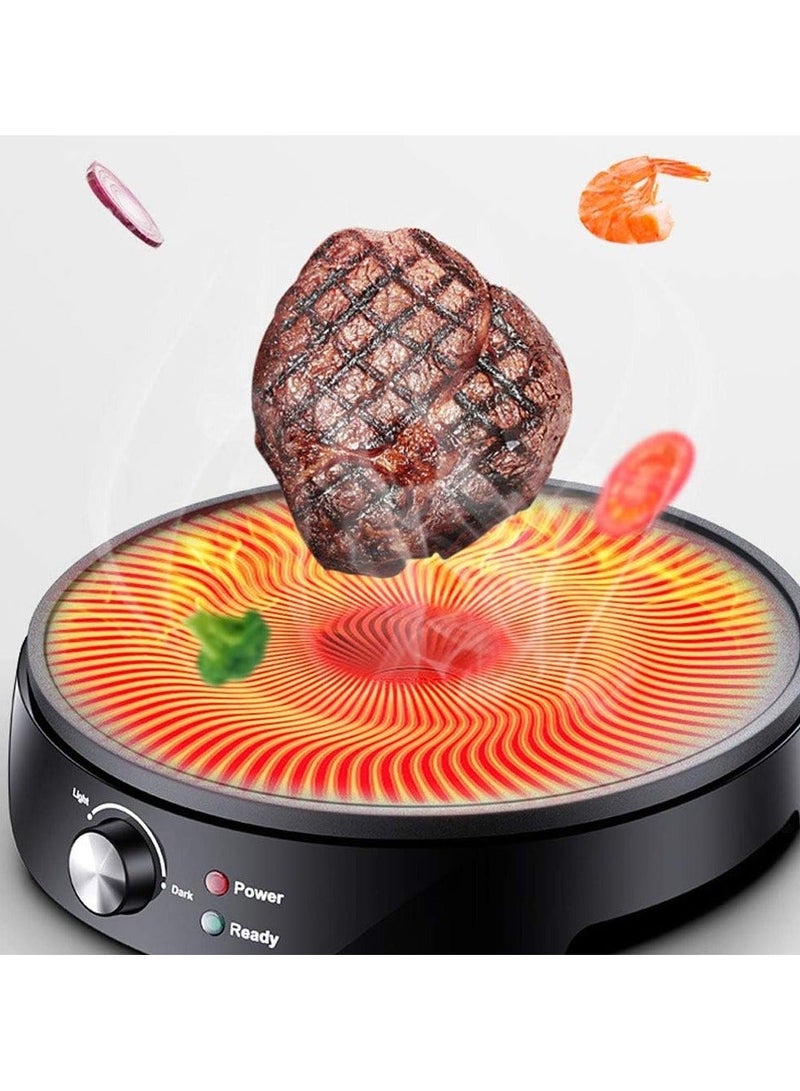 دينكس مقلاة كهربائية غير لاصقة لتحضير الدوسا مع درجة حرارة قابلة للتعديل بقوة 1000 واط - Image 1