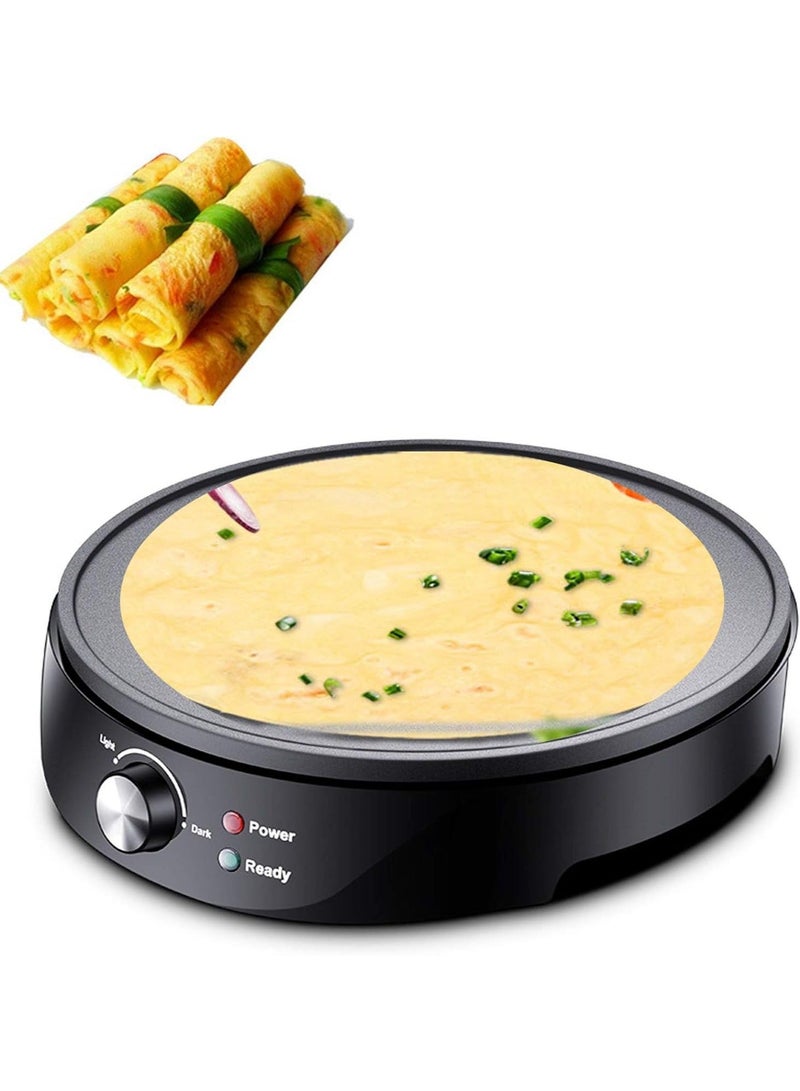 دينكس مقلاة كهربائية غير لاصقة لتحضير الدوسا مع درجة حرارة قابلة للتعديل بقوة 1000 واط - Image 2